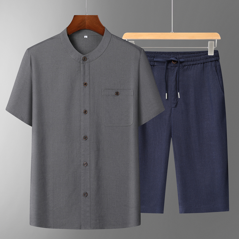 Men's Cotton Linen Tang Suit S - Short Linen Drawstring incelemesi ve fiyatı