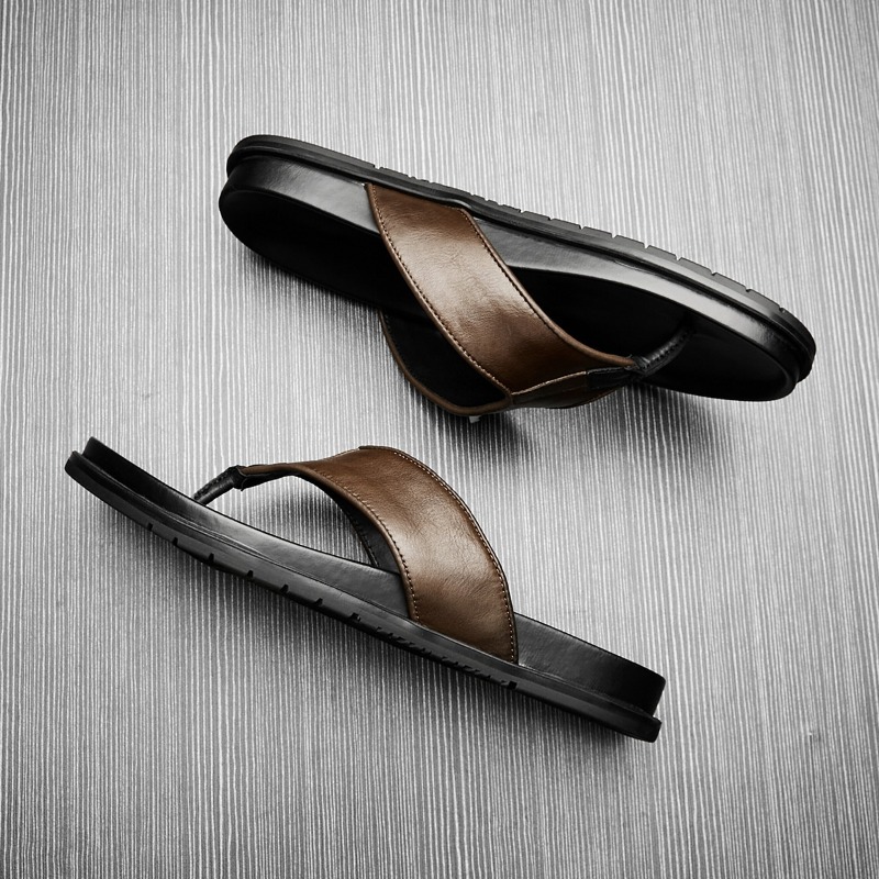 2026 Summer New Mens Genuine L - Flip Flop Leather Men incelemesi ve fiyatı