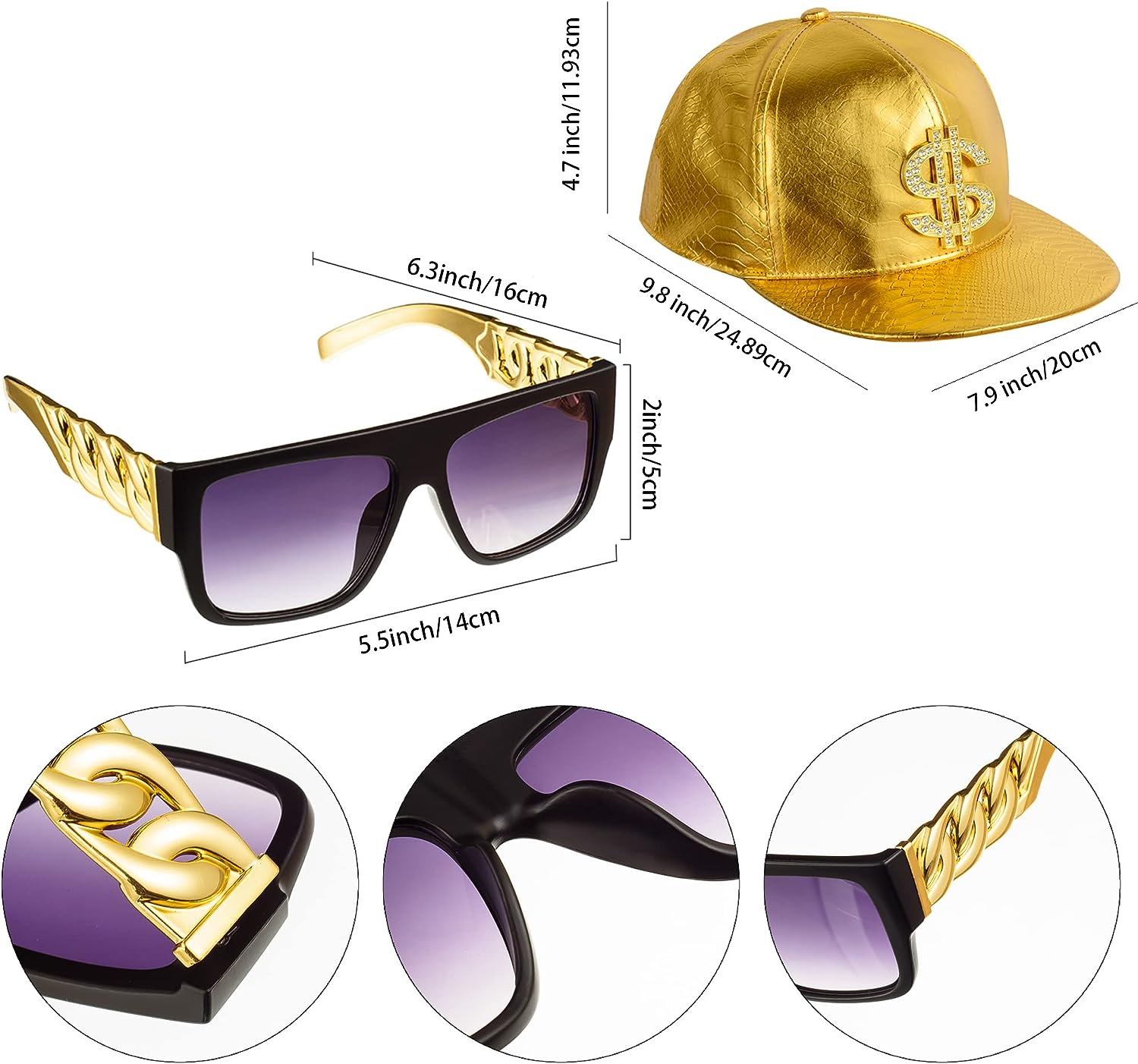 PESENAR 80s 90sHip Hop Costume - Sunglass Retainer Cord incelemesi ve fiyatı
